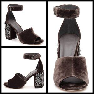 💕JOIE💕 Lafayette Velvet Heel Sandal In Coal